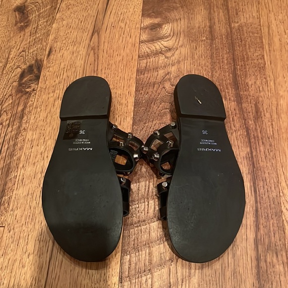 Makris Woman’s Black Sandals Size 36 - Picture 6 of 7